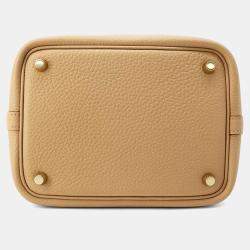 Hermes Picotin Lock PM 18 Biscuit Taurillon Clemence 