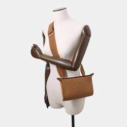 Hermes Videpoches Halzan Togo Leather Shoulder Bag