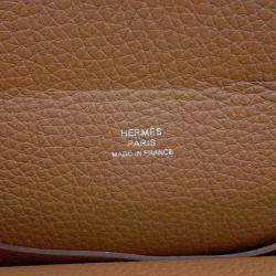 Hermes Videpoches Halzan Togo Leather Shoulder Bag