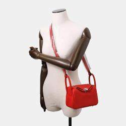 Hermes Lindy Mini Rouge Ladue Taurillon Clemence