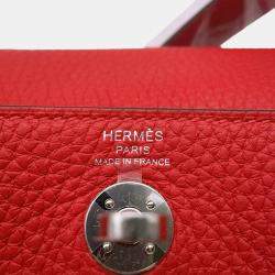 Hermes Lindy Mini Rouge Ladue Taurillon Clemence