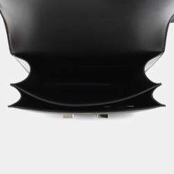 Hermes Constance Mini Black Box Calf Leather Crossbody Bag