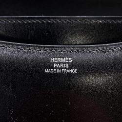 Hermes Constance Mini Black Box Calf Leather Crossbody Bag