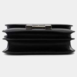 Hermes Constance Mini Black Box Calf Leather Crossbody Bag