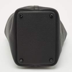 Hermès Noir Togo Leather Picotin Lock 18 Bag