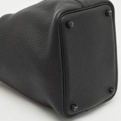 Hermès Noir Togo Leather Picotin Lock 18 Bag