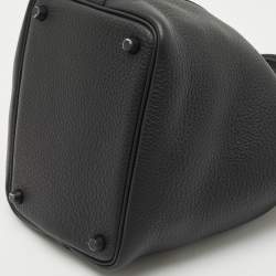 Hermès Noir Togo Leather Picotin Lock 18 Bag