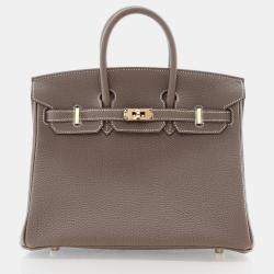 Hermes  Birkin 25 Etoupe Togo  Bag