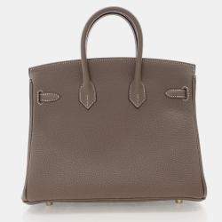 Hermes  Birkin 25 Etoupe Togo  Bag