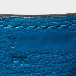 Pre Owned حقيبة هيرمس بيركين سيلير جلد إبسوم بلاتين مطلي قلب أحمر/زهرة متطرفة/أزرق زنجبار 30