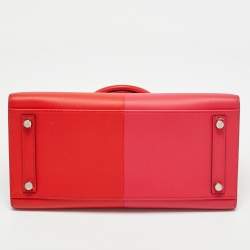 Pre Owned حقيبة هيرمس بيركين سيلير جلد إبسوم بلاتين مطلي قلب أحمر/زهرة متطرفة/أزرق زنجبار 30