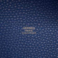 Hermes Picotin Lock Blue Tie Taurillon Clemence Bag 18