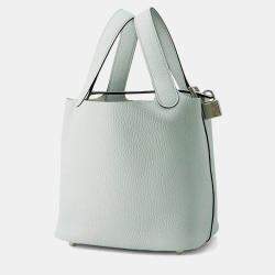 Hermes Picotin Lock Blue Pale Taurillon Clemence 18