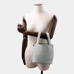 Hermes Picotin Lock Blue Pale Taurillon Clemence 18