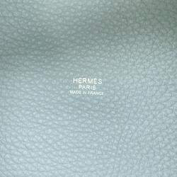 Hermes Picotin Lock Blue Pale Taurillon Clemence 18