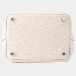 Hermes Picotin Lock 18 Nata Taurillon Clemence Leather Shoulder Bag