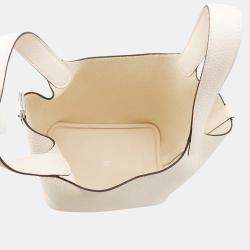 Hermes Picotin Lock 18 Nata Taurillon Clemence Leather Shoulder Bag