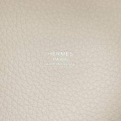 Hermes Picotin Lock 18 Nata Taurillon Clemence Leather Shoulder Bag