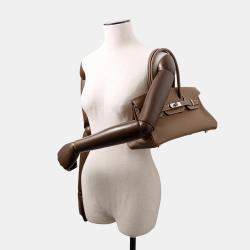 Hermes Birkin Etoupe Evercolor Shoulder Bag 29
