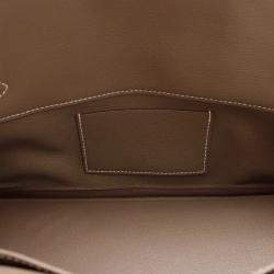 Hermes Birkin Etoupe Evercolor Shoulder Bag 29