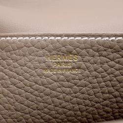 Hermes Halzan Etoupe Taurillon Clemence Size 25