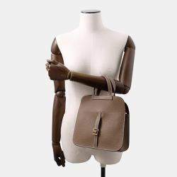 Hermes Halzan Etoupe Taurillon Clemence Size 25
