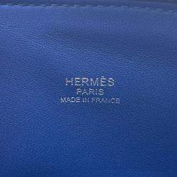 Hermes Bolide 1923 Blue Tie Chevre Myzore Goatskin Size Mini