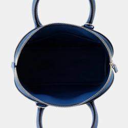 Hermes Bolide 1923 Blue Tie Chevre Myzore Goatskin Size Mini