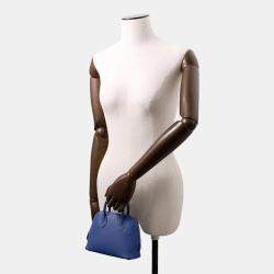Hermes Bolide 1923 Blue Tie Chevre Myzore Goatskin Size Mini
