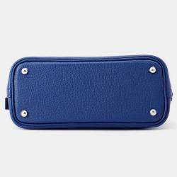 Hermes Bolide 1923 Blue Tie Chevre Myzore Goatskin Size Mini