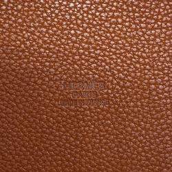 Hermes Picotin Lock Fauve Barenia Leather Fauve Size Pm