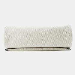 Hermes Herbag Zip  Mini Ardoise/Ecru Toile H Vache Hunter Leather Bag