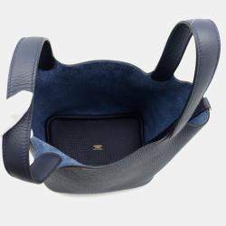 Hermes Picotin Lock Blue Nuit Taurillon Clemence Size Pm