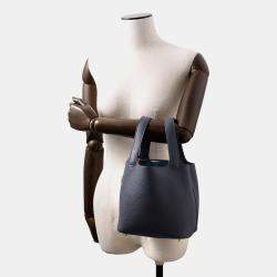 Hermes Picotin Lock Blue Nuit Taurillon Clemence Size Pm