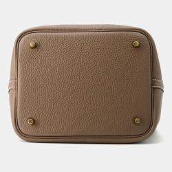 Hermes Picotin Padlock  Etoupe Taurillon Clemence Bag