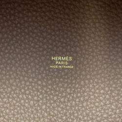 Hermes Picotin Padlock  Etoupe Taurillon Clemence Bag