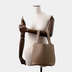 Hermes Picotin Padlock  Etoupe Taurillon Clemence Bag