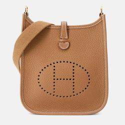 Hermès Evelyne Long Amazon Gold Taurillon Clemence TPM Hand Bag