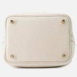Hermes Picotin Lock 18 Beton Taurillon Clémence Leather Handbag
