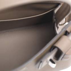 Pre Owned Hermès Beige Marfa Togo Leather Palladium Hardware Top Handle Bag