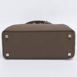 Pre Owned Hermès Beige Marfa Togo Leather Palladium Hardware Top Handle Bag