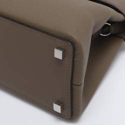 Pre Owned Hermès Beige Marfa Togo Leather Palladium Hardware Top Handle Bag