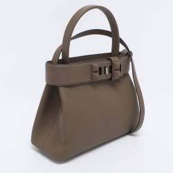 Pre Owned Hermès Beige Marfa Togo Leather Palladium Hardware Top Handle Bag