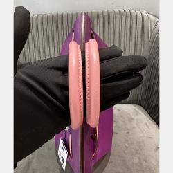 Pre Owned Hermes Birkin 30 Anemone Purple and Rose Sakura Epsom Leather Handbag