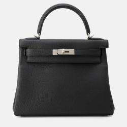 Prada Black Nylon and Cervo Leather Bauletto Bowler Bag