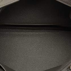 Pre Owned Hermès Etain Togo Leather Palladium Finish Birkin Sellier 25 Bag