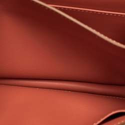 Pre Owned Hermes Sanguine Swift Leather Palladium Finish Constance 18 Mini Bag