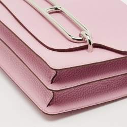 Pre Owned Hermès Mauve Sylvestre Clemence Leather Roulis 23 Bag