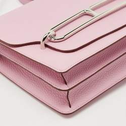 Pre Owned Hermès Mauve Sylvestre Clemence Leather Roulis 23 Bag