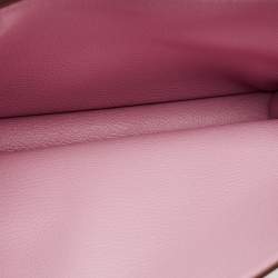 Pre Owned Hermès Mauve Sylvestre Clemence Leather Roulis 23 Bag